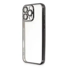 Newface Iphone 16 Pro Max Kılıf Razer Lensli Silikon - Siyah