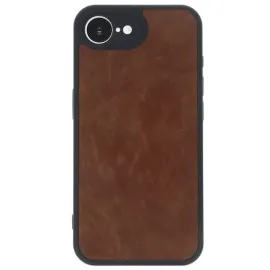 Newface Iphone 16E Kılıf Aras Deri Kapak - Taba
