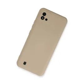 Newface Realme C11 2021 Kılıf Nano Içi Kadife Silikon - Pudra