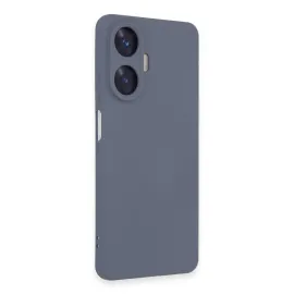 Newface Realme C55 Kılıf Nano Içi Kadife Silikon - Gri