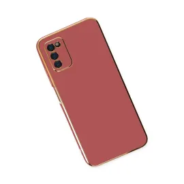 Newface Samsung Galaxy A03S Kılıf Volet Silikon - Kırmızı