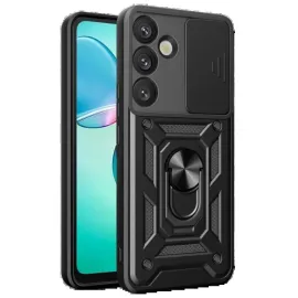 Newface Samsung Galaxy A17 5G Pars Lens Yüzüklü Silikon - Siyah