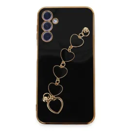 Newface Samsung Galaxy A24 4G Kılıf Esila Silikon - Siyah