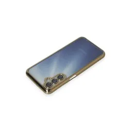 Newface Samsung Galaxy A25 5G Kılıf Razer Lensli Silikon - Gold