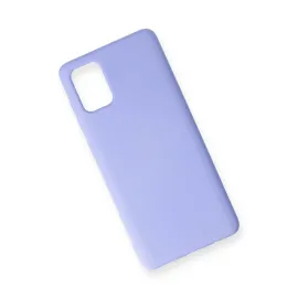 Newface Samsung Galaxy A71 Kılıf Nano Içi Kadife Silikon - Lila