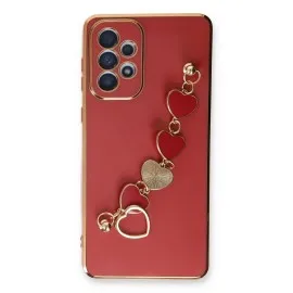 Newface Samsung Galaxy A73 5G Kılıf Esila Silikon - Kırmızı