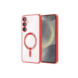 Newface Samsung Galaxy S23 Kılıf Kross Magneticsafe Kapak - Kırmızı