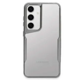 Newface Samsung Galaxy S24 Kılıf Boyi Silikon Kapak - Gümüş