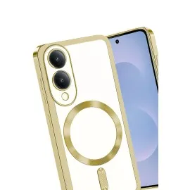 Newface Samsung Galaxy S25 Edge Kross Magneticsafe Kapak - Gold