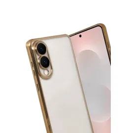 Newface Samsung Galaxy S25 Edge Razer Lensli Silikon - Gold