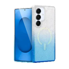 Newface Samsung Galaxy S25 Plus Pummel Shiny Magsafe Kapak - Mavi