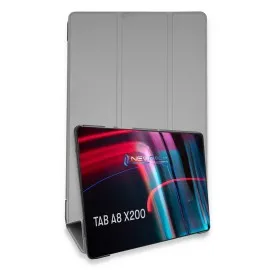 Newface Samsung Galaxy X200 Tab A8 10.5 Kılıf Tablet Smart Kılıf - Gri