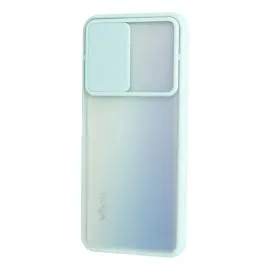 Newface Vivo Y53S Kılıf Palm Buzlu Kamera Sürgülü Silikon - Turkuaz