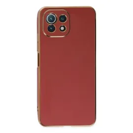 Newface Xiaomi Mi 11 Lite Kılıf Volet Silikon - Kırmızı
