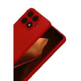 Newface Xiaomi Mi 15T Pro Nano Içi Kadife Silikon - Kırmızı