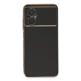 Newface Xiaomi Poco M5 Kılıf Volet Silikon - Siyah