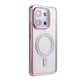 Newface Xiaomi Redmi 15C 4G Joke Simli Magneticsafe Kılıf - Pembe