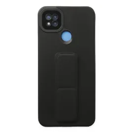 Newface Xiaomi Redmi 9C Kılıf Mega Standlı Silikon - Siyah