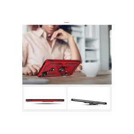 Newface Xiaomi Redmi 9C Kılıf Sofya Yüzüklü Silikon Kapak - Gold