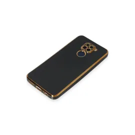 Newface Xiaomi Redmi Note 9 Kılıf Volet Silikon - Siyah