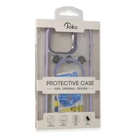 Joko Iphone 15 Pro Kılıf Roblox Lens Magsafe Standlı Kapak - Lila