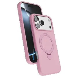 Newface Apple Iphone 17 Pro Max Regal Magsafe Standlı Kapak - Açık Pembe