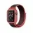 Newface Apple Watch 38Mm Hasırlı Cırtcırtlı Kasalı Kordon - Siyah-Pembe