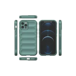 Newface Iphone 12 Pro Kılıf Optimum Silikon - Koyu Yeşil