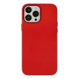 Newface Iphone 13 Pro Kılıf Asya Deri Silikon - Kırmızı
