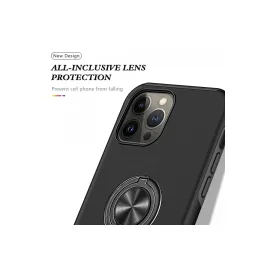 Newface Iphone 13 Pro Kılıf Elit Yüzüklü Kapak - Siyah