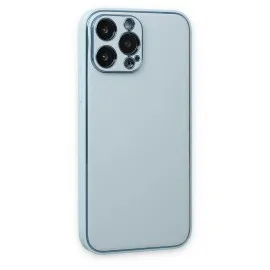 Newface Iphone 14 Pro Kılıf Coco Deri Silikon Kapak - Sky Blue