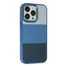 Newface Iphone 14 Pro Max Kılıf King Kapak - Açık Mavi-Lacivert