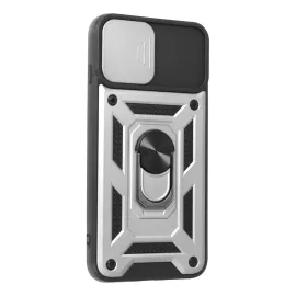 Newface Iphone 7 Plus Kılıf Pars Lens Yüzüklü Silikon - Gümüş