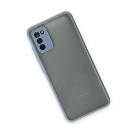 Newface Samsung Galaxy A02S Kılıf Montreal Silikon Kapak - Gri