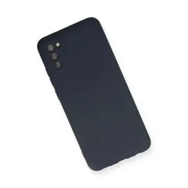 Newface Samsung Galaxy A02S Kılıf Nano Içi Kadife Silikon - Lacivert