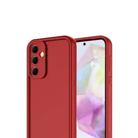 Newface Samsung Galaxy A17 5G Viera Silikon - Kırmızı