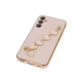 Newface Samsung Galaxy A24 4G Kılıf Esila Silikon - Pudra