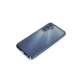 Newface Samsung Galaxy A55 5G Kılıf Razer Lensli Silikon - Lacivert