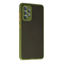 Newface Samsung Galaxy A72 Kılıf Montreal Silikon Kapak - Yeşil