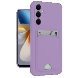 Newface Samsung Galaxy M15 Kelvin Kartvizitli Silikon - Lila