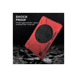 Newface Samsung Galaxy P610 Tab S6 Lite 10.4 Kılıf Amazing Tablet Kapak - Kırmızı