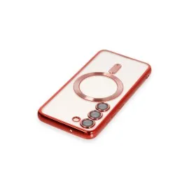 Newface Samsung Galaxy S23 Kılıf Kross Magneticsafe Kapak - Kırmızı