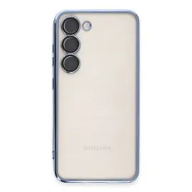 Newface Samsung Galaxy S23 Plus Kılıf Razer Lensli Silikon - Açık Mavi