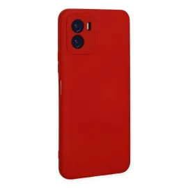 Newface Vivo Y15S Kılıf Nano Içi Kadife Silikon - Kırmızı