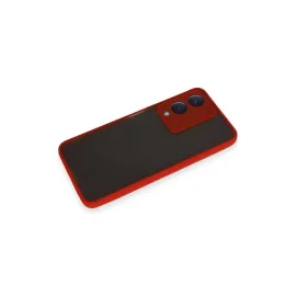 Newface Vivo Y17S Kılıf Montreal Silikon Kapak - Kırmızı