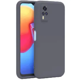 Newface Vivo Y53S Kılıf Nano Içi Kadife Silikon - Gri