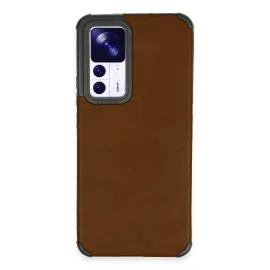 Newface Xiaomi Mi 12T Kılıf Loop Deri Silikon - Kahverengi