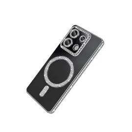 Newface Xiaomi Redmi 13C Joke Simli Magneticsafe Kılıf - Gümüş