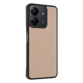 Newface Xiaomi Redmi 13C Kılıf Aras Deri Kapak - Pudra