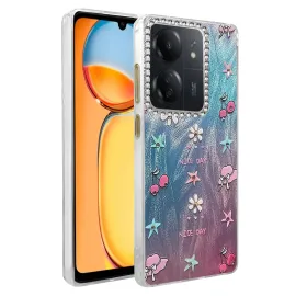 Newface Xiaomi Redmi 13C Kılıf Blade Aynalı Desenli Kapak - Desen 4